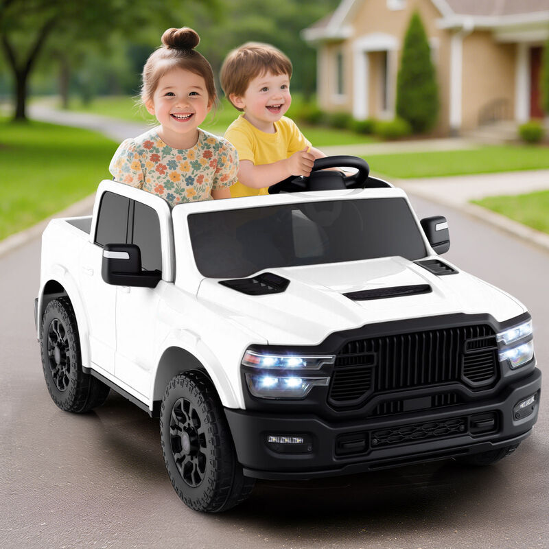 2 Seater Electric Ride On Truck for Big Kids with Remote and Music for Backyard image number 1