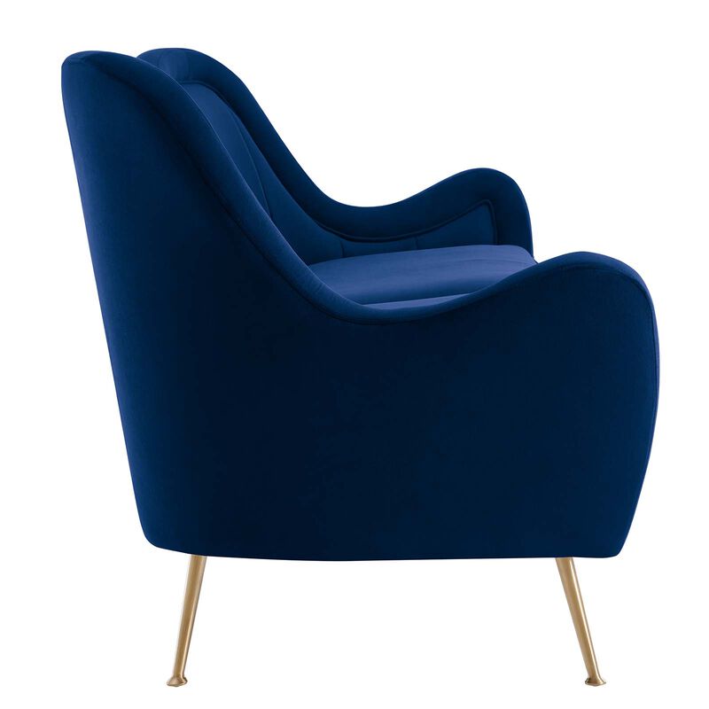 Cheshire Channel Tufted Performance Velvet Sofa image number 4