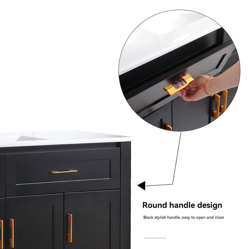 Nafvas 48" Bathroom Vanity with Resin sink image number 7
