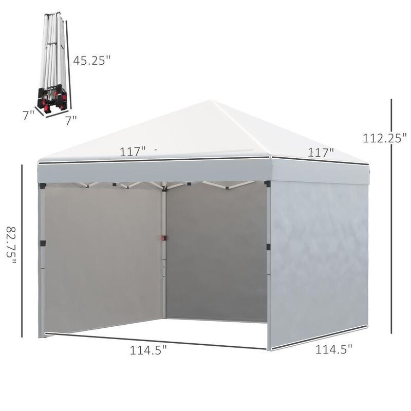 Hivvago Height-Adjustable 10' x 10' Party Tent image number 2
