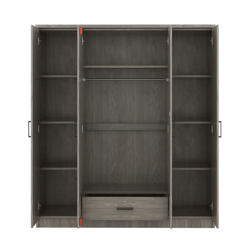 Merax 4-Door Wardrobe with 1 Drawer