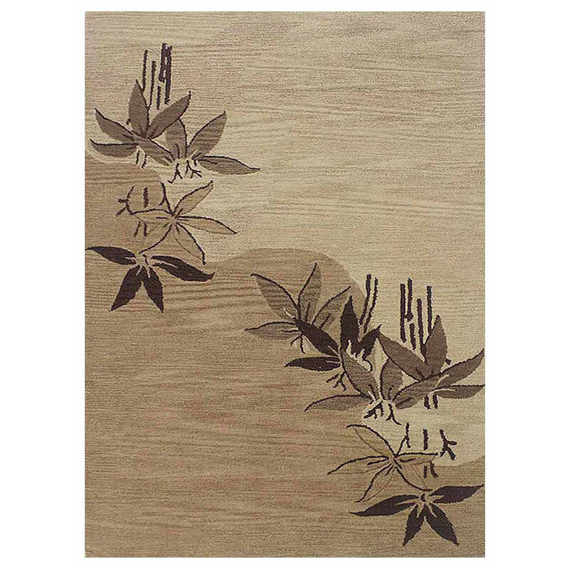 RUGSOTIC CARPETS HAND TUFTED WOOL ECO-FRIENDLY AREA RUGS  - Rectangle Shape, Size, Floral Modern Design, High Pile Thick Handmade Area Rugs for Living Room, Bed Room (K00905) image number 0
