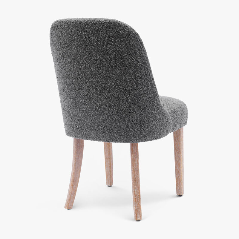 WestinTrends Mid-Century Modern Upholstered Boucle Dining Chair