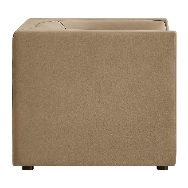 Hilda Curved Back Performance Velvet Armchair image number 3