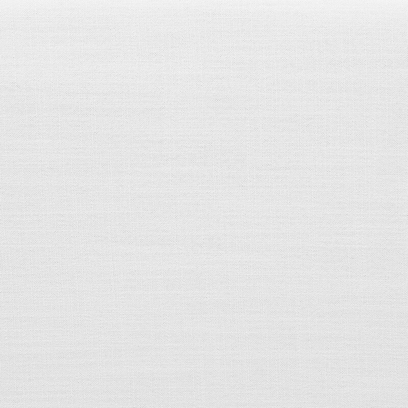 Meridian Furniture Comfy White Linen Textured Fabric Modular Sofa