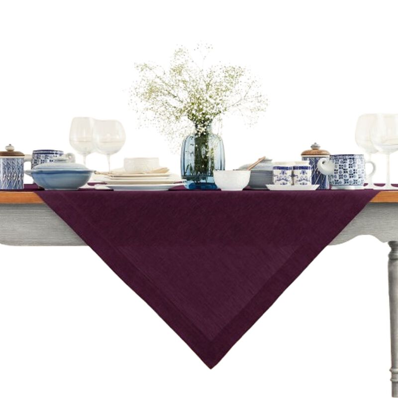Solino Home 100% Pure Linen Table Throw - Athena.