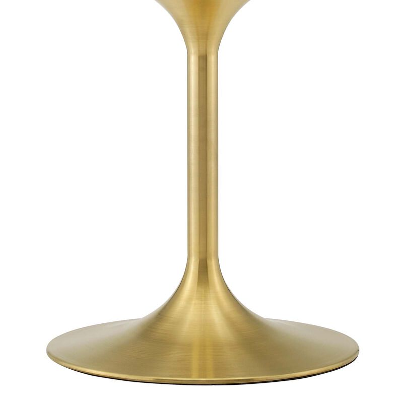 Modway - Lippa 40" Wood Dining Table Gold Natural
