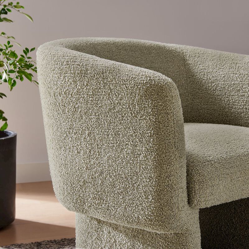 Muse Boucle Fabric Barrel Accent Chair image number 8