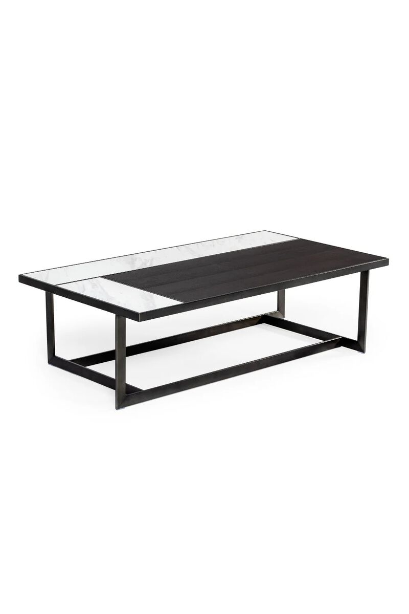 Gray Walnut Marble Coffee Table | OROA Modern Fargo image number 2