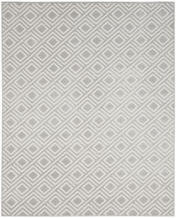 HomeRoots 9' X 12' Gray Geometric Area Rug
