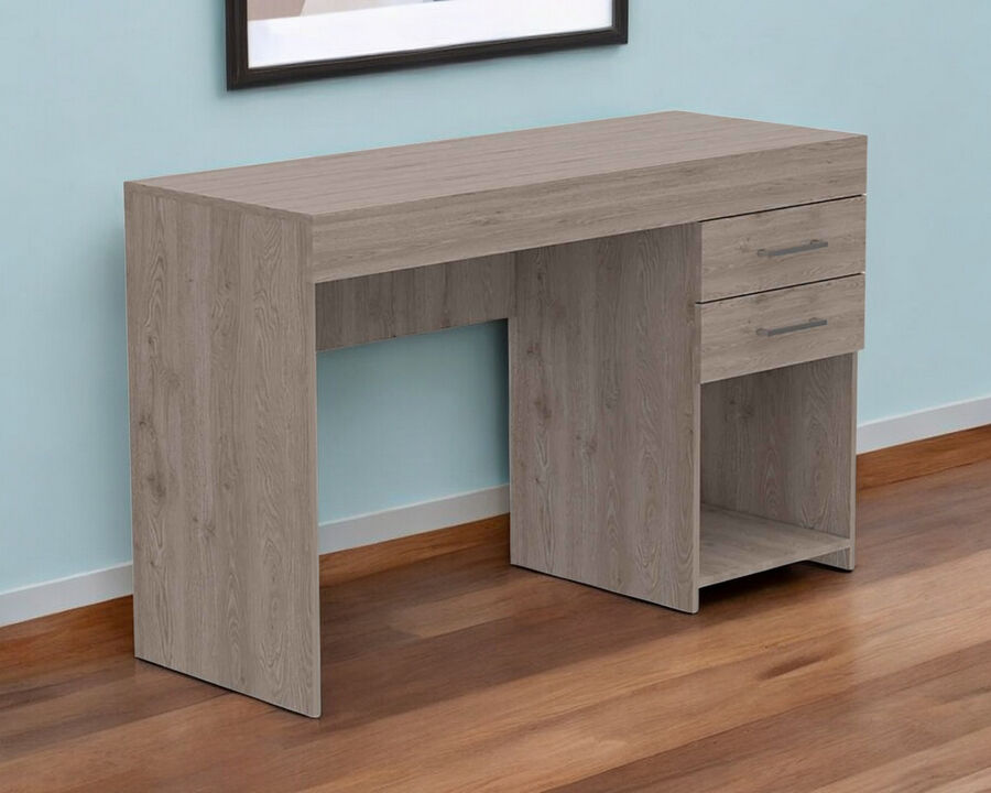 Modern Computer Desk Featuring Two Storage Drawers for Workspace