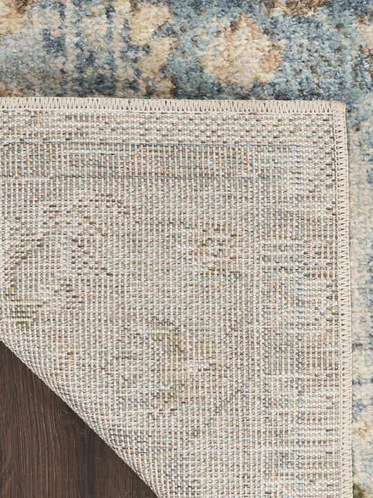 Astra Machine Washable ASW12 Beige/Blue 9' x 12' Rug