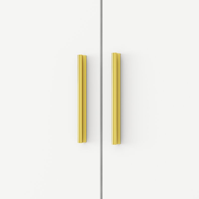 White Wooden Sideboard, Storage Cabinet, Food Pantry, Bookcase with Adjustable Shelves