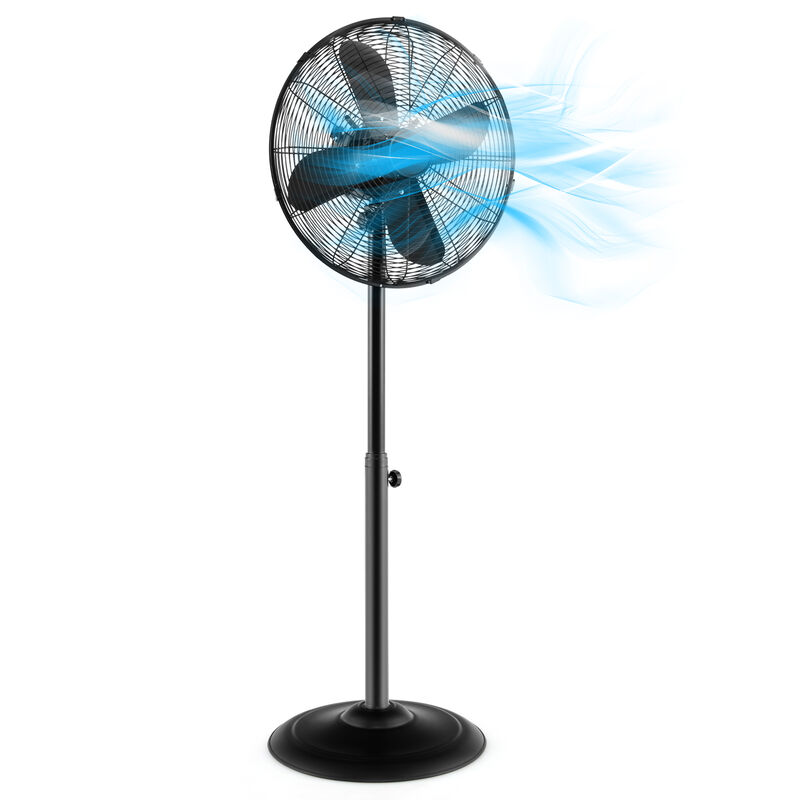 Pedestal Standing Fan Oscillating Pedestal Fan with 3 Speeds and Adjustable Height