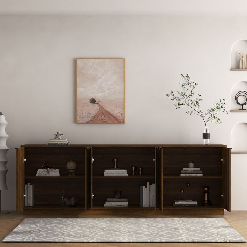 Zunsos Large Sideboard Modern Buffet Cabinet image number 2