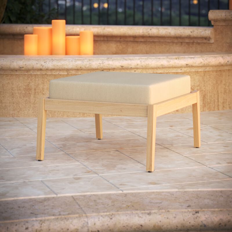 Forever Patio Sunbrella Spectrum Sand Tan/Beige 25 x 25 x 5 Ottoman Cushion