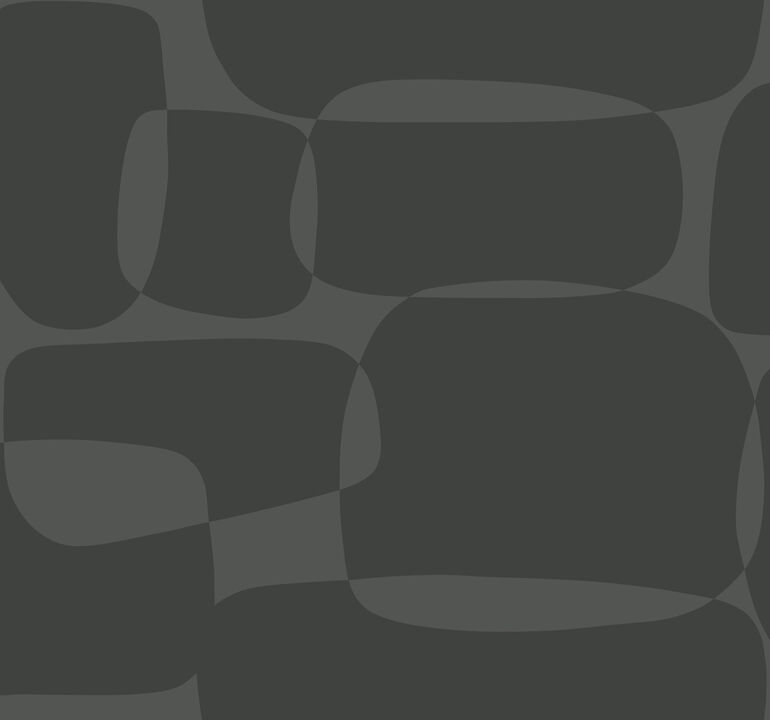 Block Black & Metallic Wallpaper