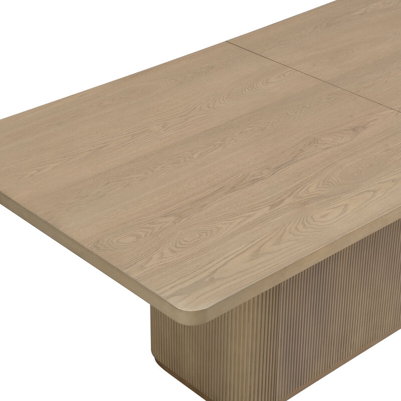 Christopher Knight Home Tessa Modern 8 Seater 84" Oversized Rectangular Dining Table with Pedestal Base