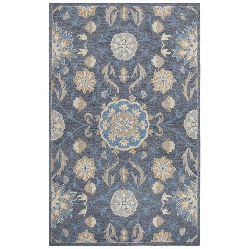 Cascade Gray 5' x 8' Hand-Tufted Rug