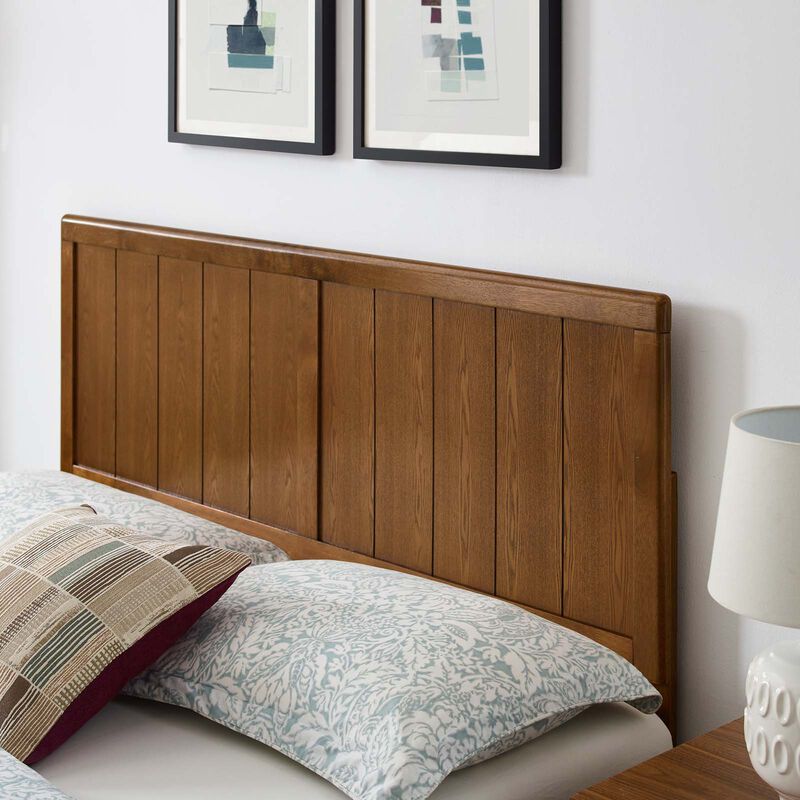 Modway - Alana Queen Wood Platform Bed with Splayed Legs image number 1