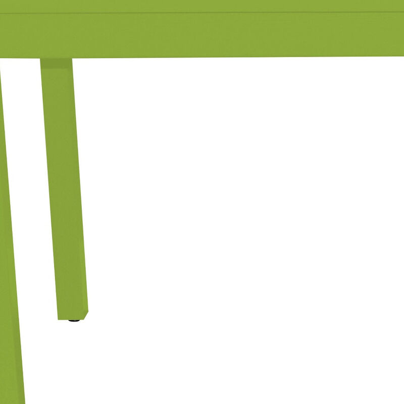 HomeRoots 48" Chartreuse Solid Wood Dining Table