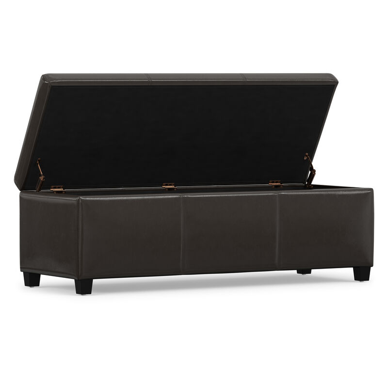Simpli Home Avalon Storage Ottoman Bench image number 3
