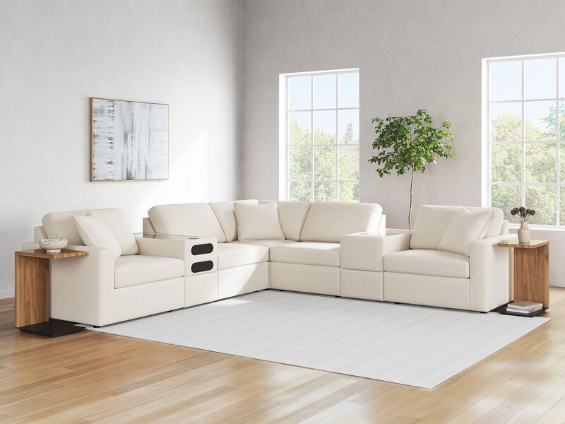 Modmax 7-Piece Balanced Sectional with Audio and Storage Consoles image number 1