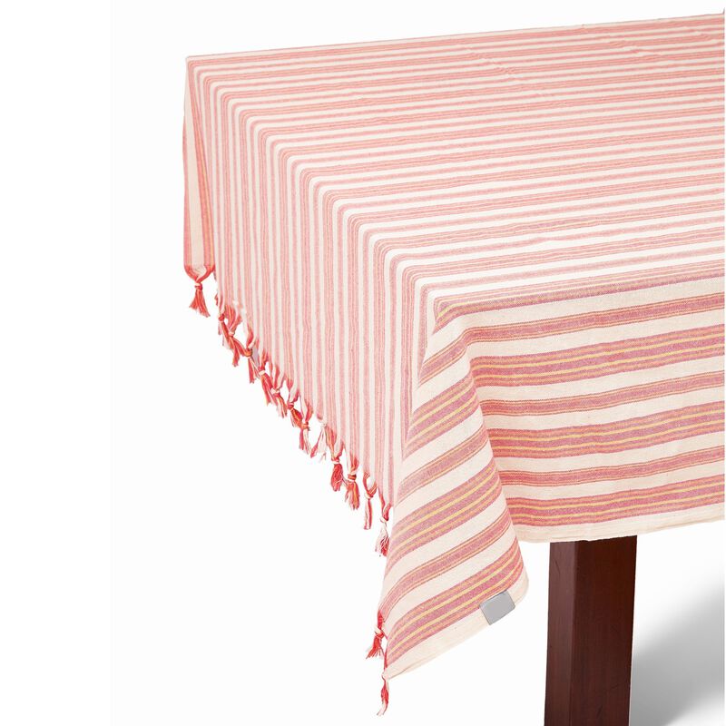 Striped Tablecloth Set for Dining Table, Kitchen, and Home Decor