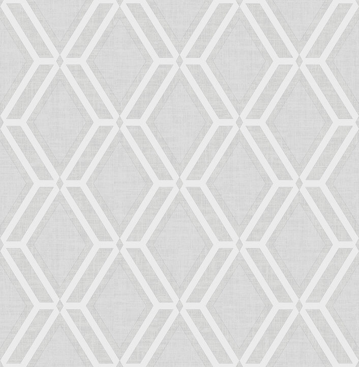 Mersenne Grey Geometric Wallpaper (Set of 2)