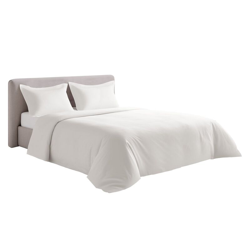 Cotton Duvet Cover Set 3 Pieces with 2 Pillow Shams, Soft Breathable Bedding Set, Zipper Closure image number 7