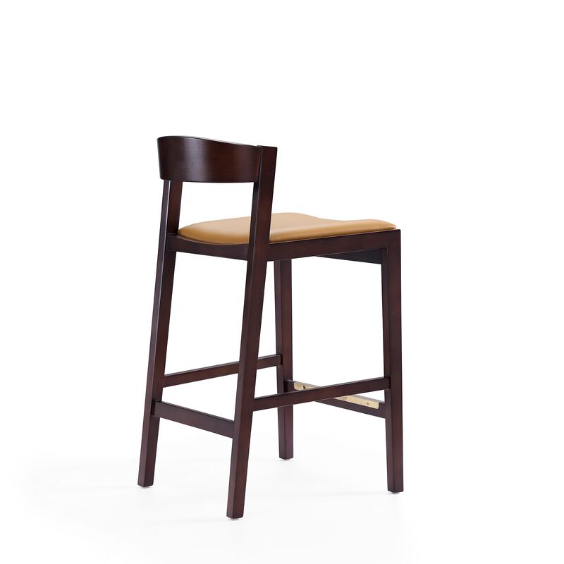 Klismos Tan Counter Stools (Set of 3)