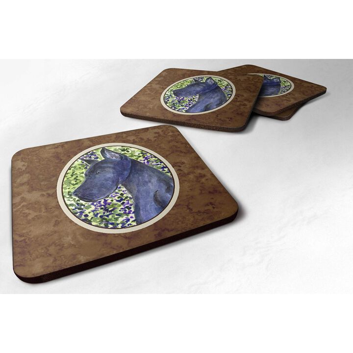 Caroline's Treasures SS8745FC Great Dane Foam Coasters (Set of 4), 3.5 H x 3.5 W, Multicolor