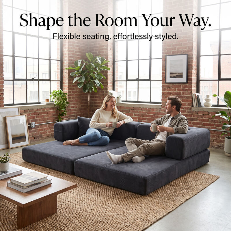 Pruvaf Compression Sofa Bed image number 3