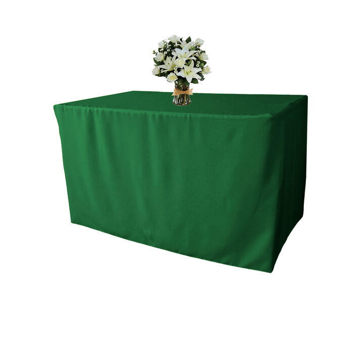 Polyester Poplin Stretch Fitted Table Cover 48 x 30 Inch for Parties & Events