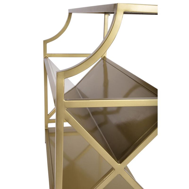 Butler Specialty Company Keats Library 2 Tier 36W Bookcase, Gold