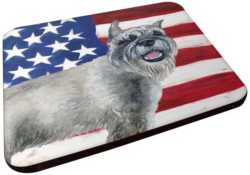 Caroline's Treasures Schnauzer Patriotic Decorative coasters, Multicolor