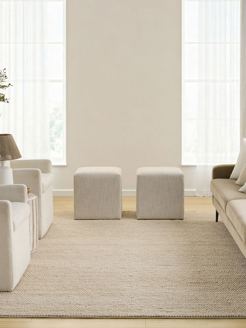 Pure Knots KNT01 Beige 8'6" x 11'6" Rug