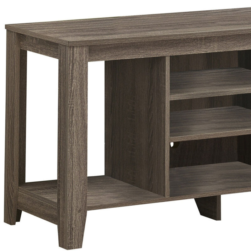 TV Stand with Open Shelving &ndash; Durable Entertainment Center for Living Room, Gaming, and Organization