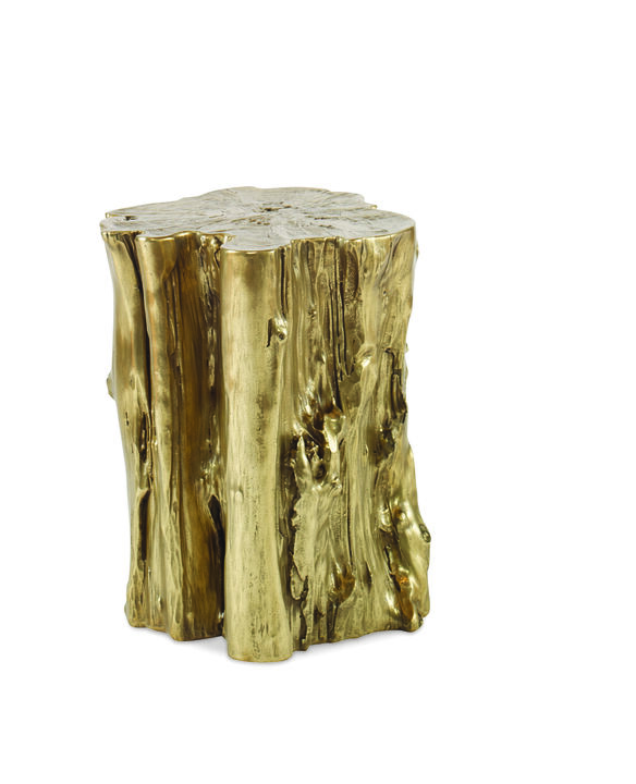 Small Yew Trunk Side Table