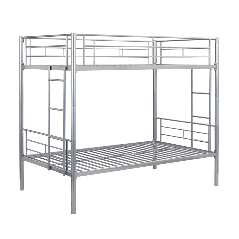 Merax Twin Over Twin Bunk Bed with Sturdy Steel Frame