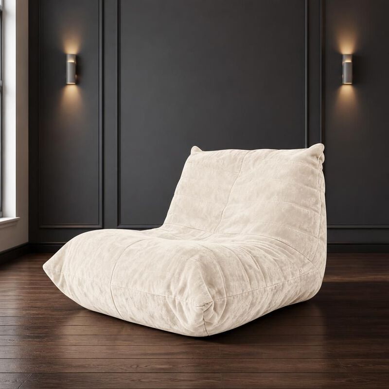 GOODSILO Ergonomic Bean Bag Chair with 5-Way Targeted Body Support for Reading, Working and Relaxing in Home Living Spaces image number 3