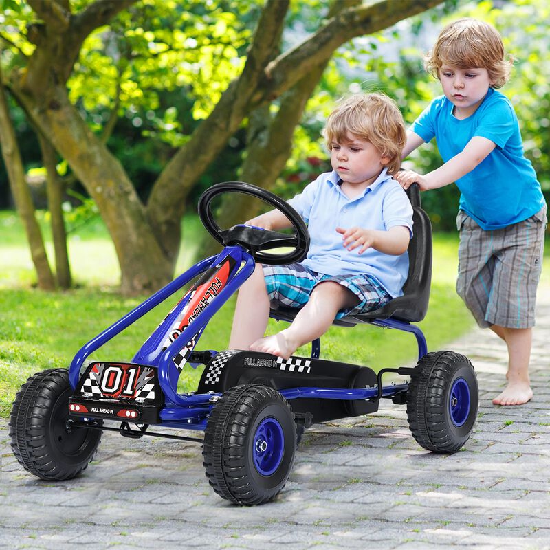 Adjustable Seat Pedal Powered Ride On Car with 4 Wheel Design image number 1