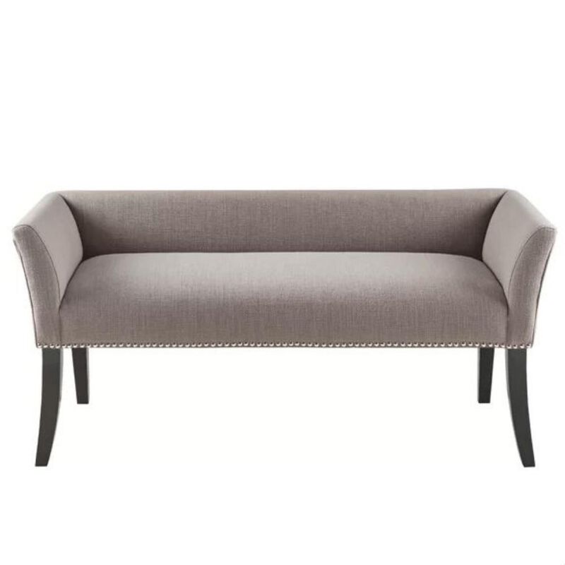 Modern Mid-Century Upholstered Accent Bench for Bedroom or Entryway