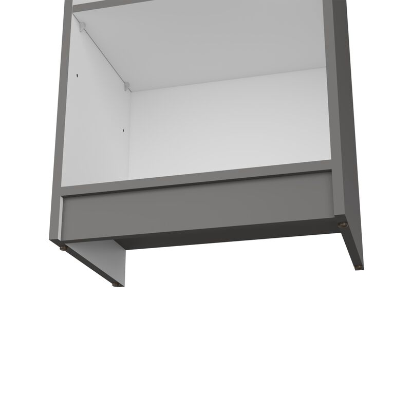 Bookcase XS Benzoni, Office, Matt Gray / White