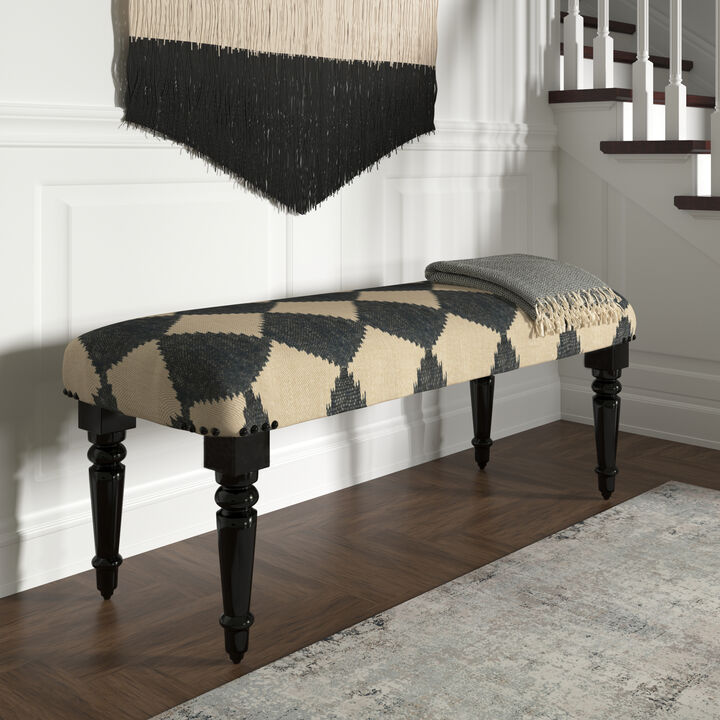 Thomas Checkered Accent Bench