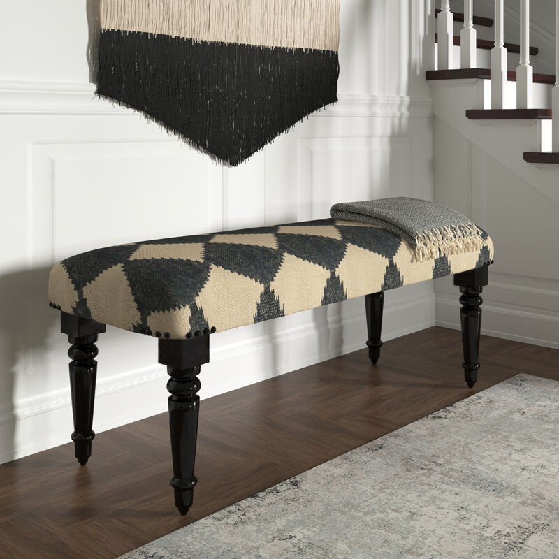 Thomas Checkered Accent Bench image number 1