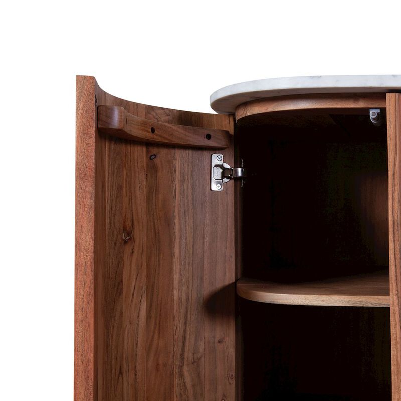 Kensington 68" Kitchen Island with Marble Top image number 3