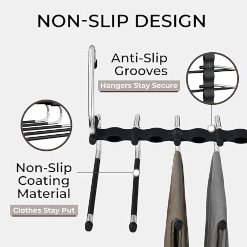 2-Pack Bra Hanger for Closet | Wooden Space-Saving Tank Top Hangers with Hooks image number 3