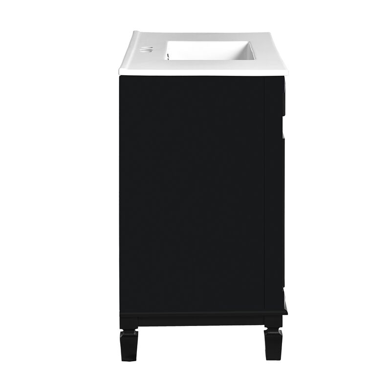 36 in. W Modern Bathroom Vanity with Sink and Top, 2 Soft-Close Doors and Storage Cabinet image number 5