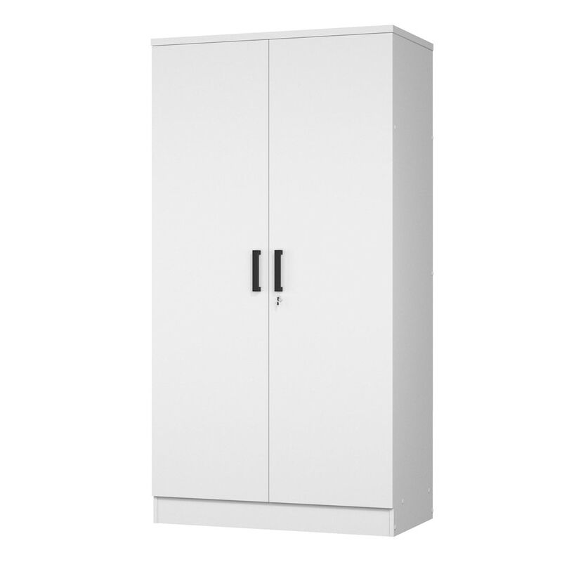 2 Doors Wardrobe with Shelves